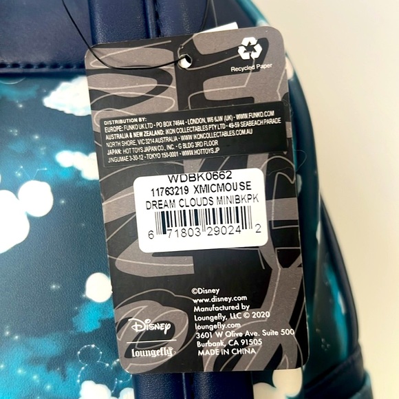 Disney Loungefly Cloud and Moon Backpack NWT - Picture 12 of 12